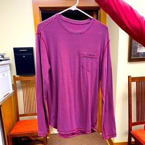 Men’s Lululemon L striped long sleeve